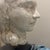 White Early 20th Century Hand-Sculpted Figurative Plaster Bust on Wooden Base For Sale - Image 8 of 12