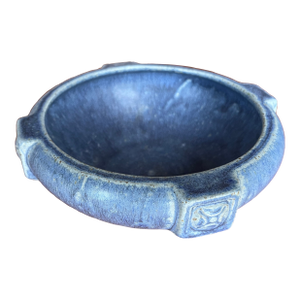Mission Rookwood Peter's & Reed or Rookwood Matte Blue Pottery Ikebana Bowl
