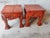 Wood Hand Carved Narra Wood Coffee Table Set Floral Design 1950s Philippines, Set of 3 For Sale - Image 7 of 12
