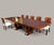 French Art Deco Dining Room Set in Mahogany, 1930s, Set of 7 For Sale - Image 4 of 13