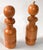Alessi Italian Large Vintage Turned Solid Wood Brass Décor Salt Shaker & Pepper Mill Grinder For Sale - Image 4 of 12