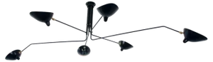 Ceiling Lamp with 6 Rotating Arms by Serge Mouille