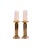 Vintage Classical Pillar Candle Holders in Brass - a Pair For Sale - Image 9 of 10