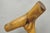 Vintage Mid Century Modern 19" Male Nude Abstract Solid Carved Wood Sculpture For Sale - Image 4 of 16