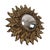 Gold Small Rococo Italian Sunburst Mirror, 1960s For Sale - Image 8 of 16