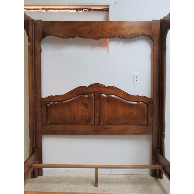 Ethan Allen Country French Queen Size Canopy Bed Chairish