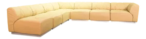 Modular Sofa in Leather by Bernd Münzebrock for Walter Knoll, Germany, 1970s, Set of 7