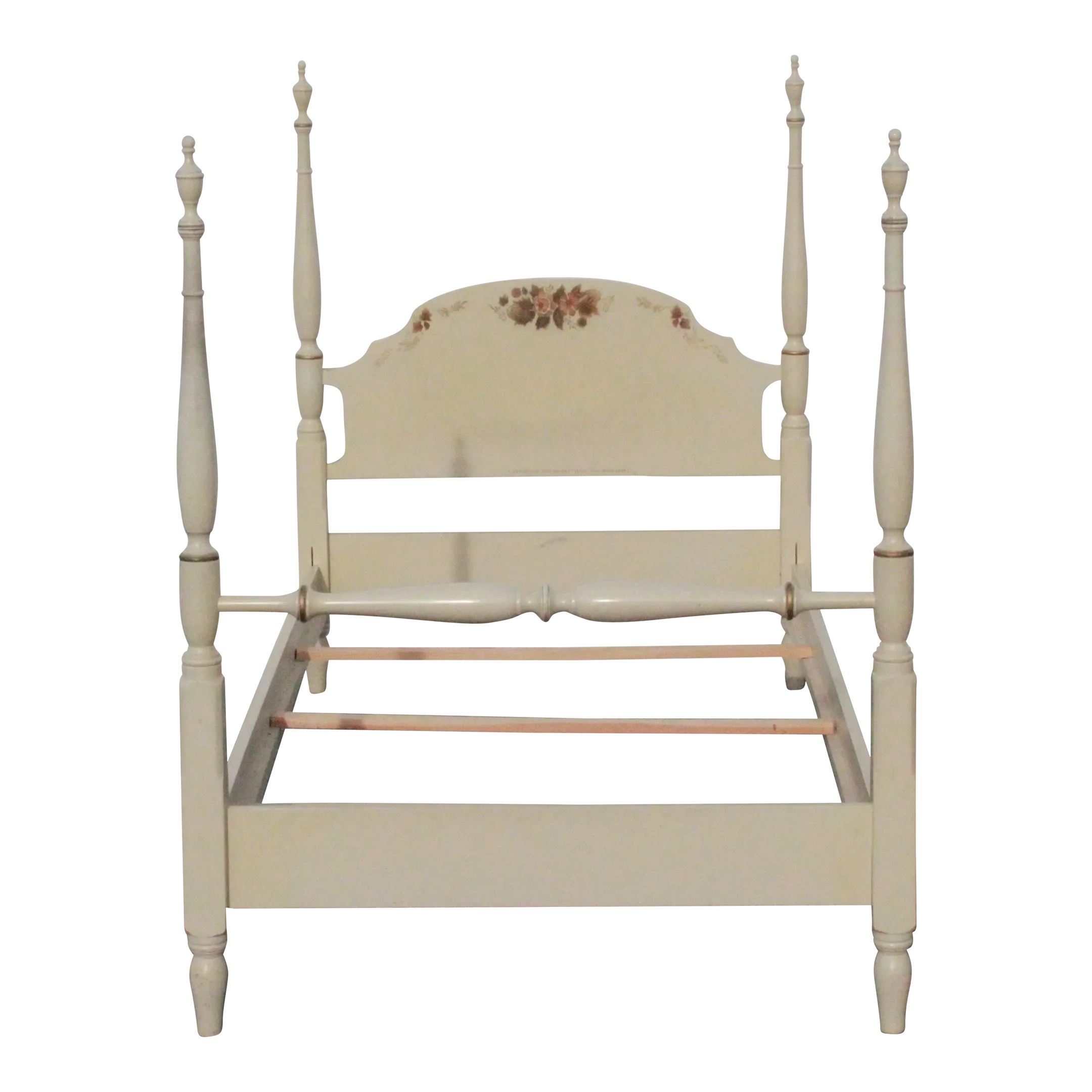Hitchcock Vintage Whitewash French Provincial Cottage Twin XL Bed