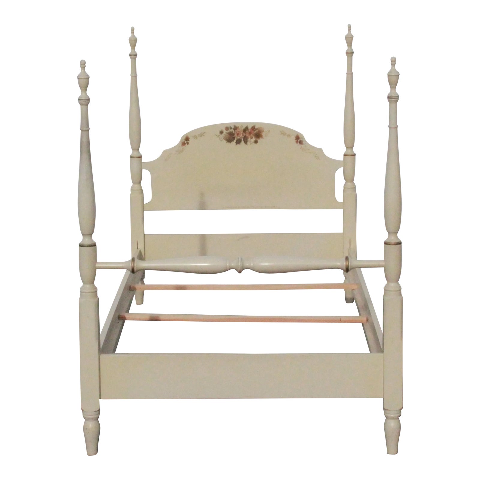Hitchcock Vintage Whitewash French Provincial Cottage Twin XL Bed