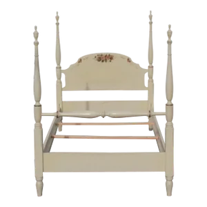 Hitchcock Vintage Whitewash French Provincial Cottage Twin XL Bed