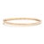 Early 21st Century 1ctw Diamond Hinged Bangle, 14k Yellow Gold, 6.5 Inches For Sale - Image 5 of 8