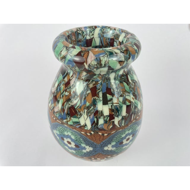 Jean Gerbino Mosaic Ceramic Vase, Vallauris, France, Mid-20th Century For Sale - Image 9 of 12