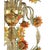 Venetian floreal chandelier made in amber and green murano glass with sunflowers in yellow and orange paste. Full of...