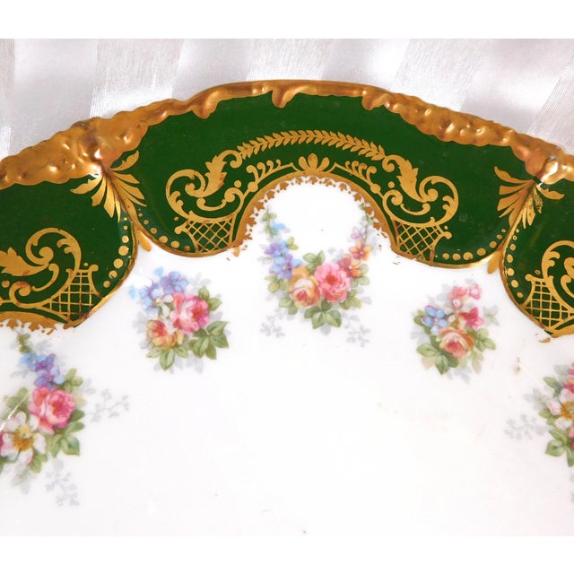 Contemporary Late 18th Century Jean Pouyat Limoges Plate With Gold Trim For Sale - Image 3 of 6
