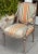 Wood Dessin Fournir Louis XVI Giltwood Arm Chair W Cut Velvet For Sale - Image 7 of 10