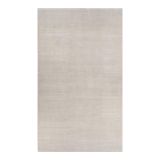 Rug & Kilim’s Oversized Contemporary Textural Solid Rug in Ivory Tones - 13x22 For Sale