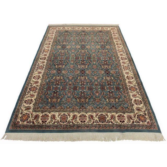 Pakistani HandKnotted Wool Rug 6'2" X 9'11" Chairish
