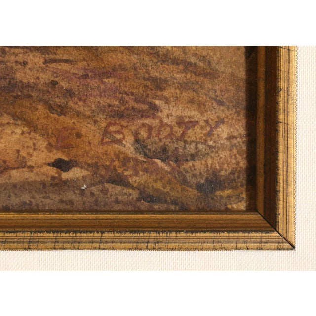 English 1859 Pair of Watercolors "East" & "West" by Edward Booty For Sale - Image 9 of 10