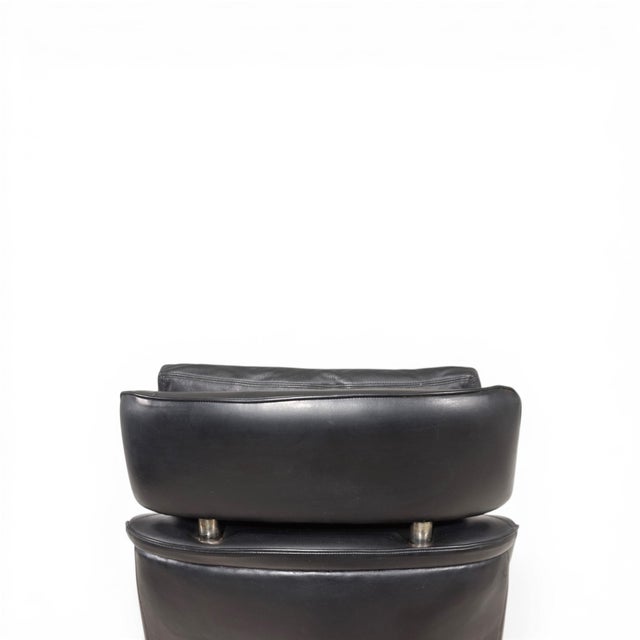 ESA 802 Lounge Chair in Black Leather by Werner Langenfeld, 1970 For Sale - Image 17 of 18