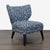 Add a pop of style to any room with this West Elm + Kate Spade lounge chair. Features a fun blue and white polka dot...