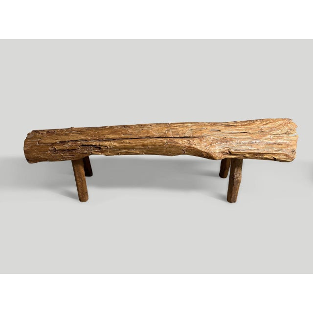 Contemporary Andrianna Shamaris Wabi Sabi Bench For Sale - Image 3 of 5