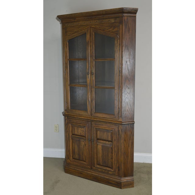 Ethan Allen Royal Charter Oak Corner Chairish