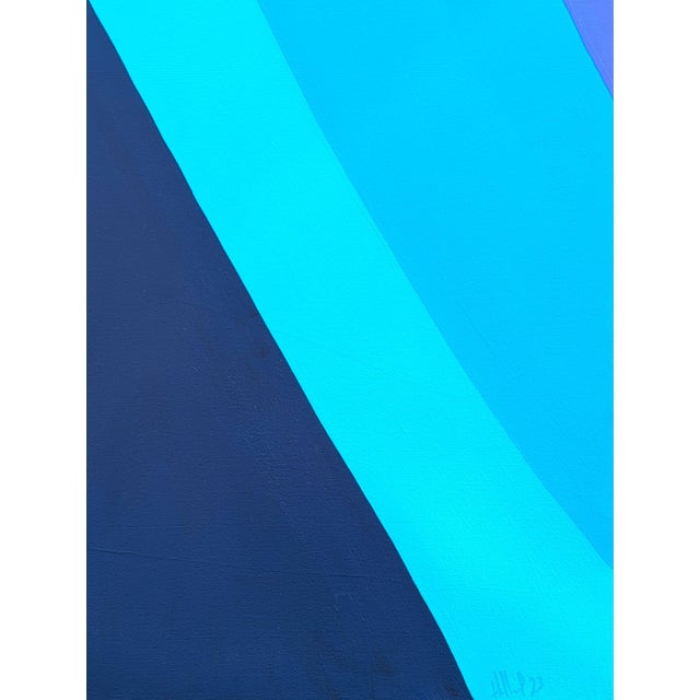 Holland Geibel "Can't Stand Still" Contemporary Pink, Blue, Green, & Orange Hard-Edge Abstract, 2025 For Sale In Houston - Image 6 of 10