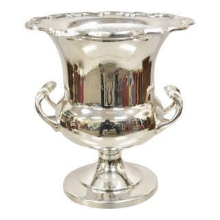 Towle Silver Plated Champagne Chiller Ice Bucket Trophy Cup Njpha 1988 Champion For Sale