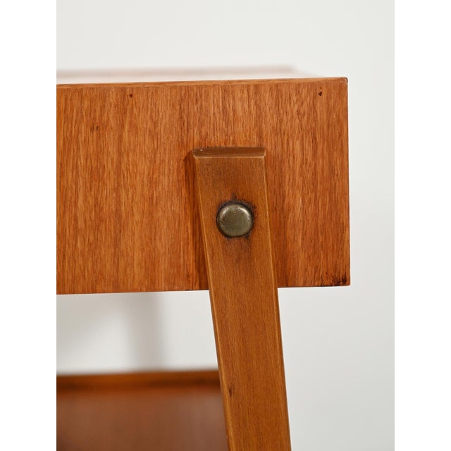 Brown Scandinavian Teak Bedside Tables, 1960s, Set of 2 For Sale - Image 8 of 11