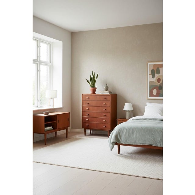 1970s Danish Teak Chest of 6 Drawers, 1960s For Sale - Image 5 of 8