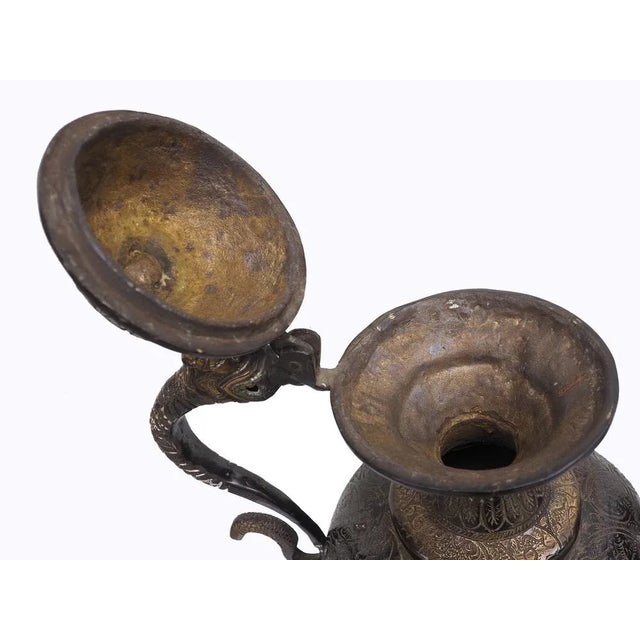 Vintage Islamic Teapot in Brass and Bronze, 1950s For Sale - Image 9 of 13