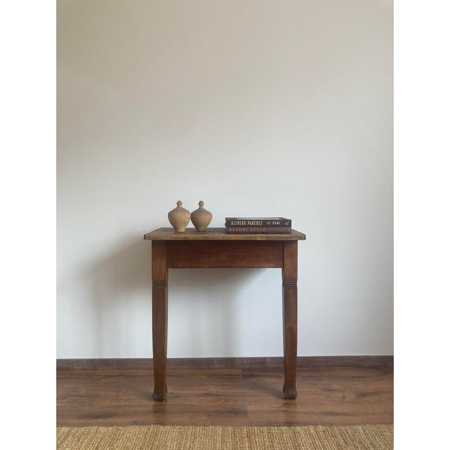 Rustic Pine Console Tables, France, Set of 2 For Sale - Image 6 of 15