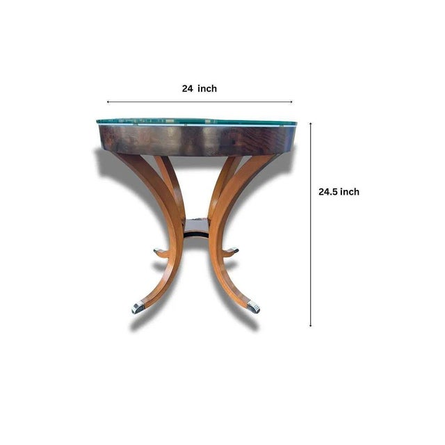 Traditional Regency Round Side Table For Sale - Image 3 of 4