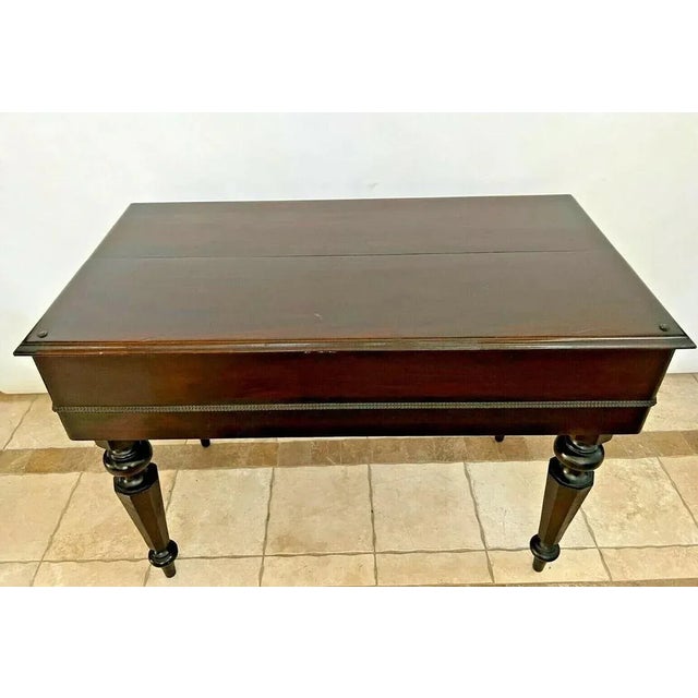 Gorgeous Spinet Piano Desk with Lift Top Door, 33" Tall X 24" Deep X 45" wide. Very Good structural condition, Original...