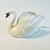 1970s Vintage Hollywood Regency Coastal German Goebel Porcelain Swan Petite Planter. For Sale - Image 12 of 13