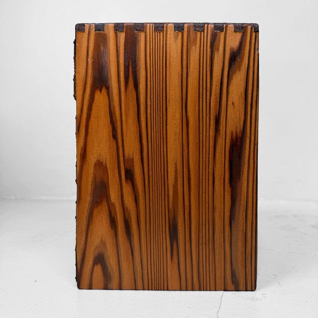 Metal Vintage Japanese Wooden Jewellery Cabinet with Four Drawers, 1970s For Sale - Image 7 of 9