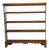 19th Century Pine Open Bookcase With Painted Blue Interior For Sale