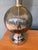 Mid-Century Modern 1970s Hollywood Regency Smoked Glass Globe Table Lamps With Chrome Bases & Original Shades - a Pair For Sale - Image 3 of 8
