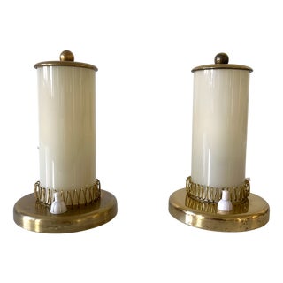 Mid-Century Modern Bedside Table Lamps, Germany, 1950s, Set of 2 For Sale