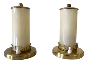 Mid-Century Modern Bedside Table Lamps, Germany, 1950s, Set of 2