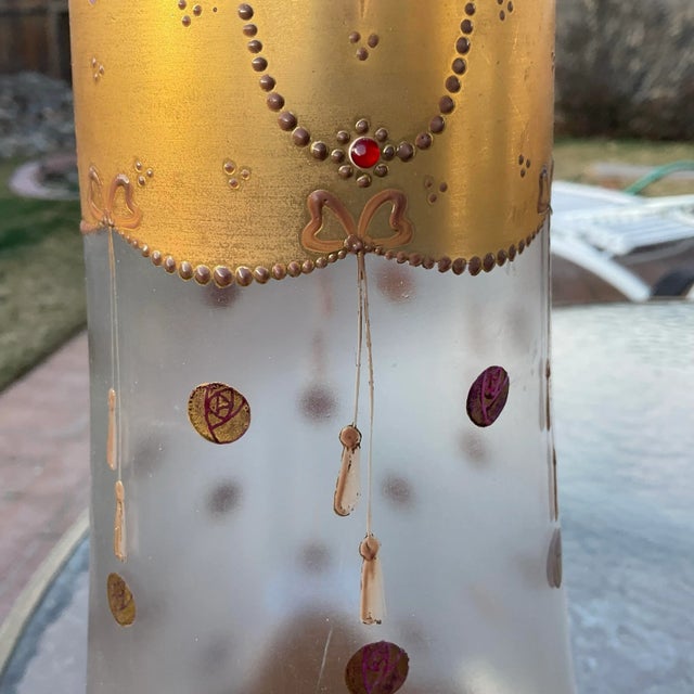 Large 1910s Bohemian Art Nouveau Vase For Sale - Image 9 of 11