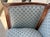 Blue Early 20th Century Inlaid Barrel Back Chair With Scalloped Blue Upholstery For Sale - Image 8 of 14