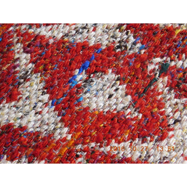 Modern Hand-Knotted Luxury Flatweave - 7’9” X 10’2” For Sale - Image 15 of 15
