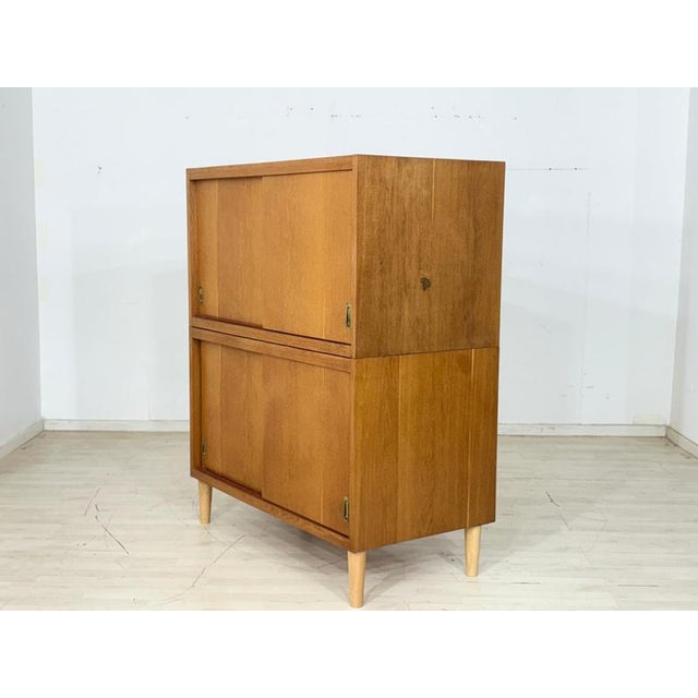 Mid-Century Modern Highboard in Oak, 1960s For Sale - Image 6 of 13