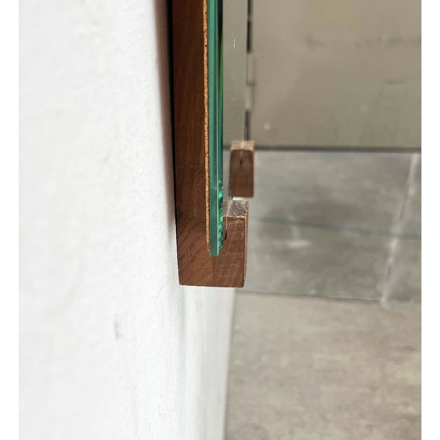 Mid-Century Modern German Teak Wall Mirror, 1960s For Sale - Image 16 of 18