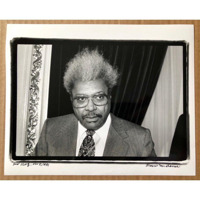 Signed in ink and with photographer stamp verso and hand written title. Donald King (born August 20, 1931) is an American...