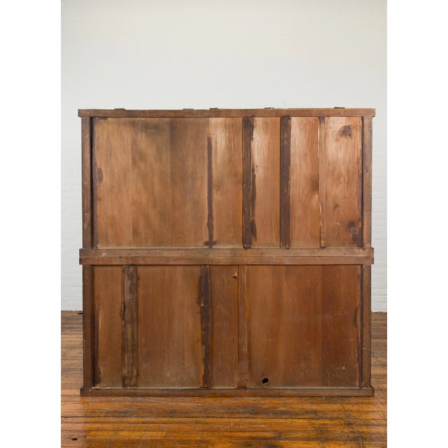 Japanese Taishō Period Early 20th Century Kiri Wood Mizuya Dansu Kitchen Cabinet For Sale - Image 4 of 13