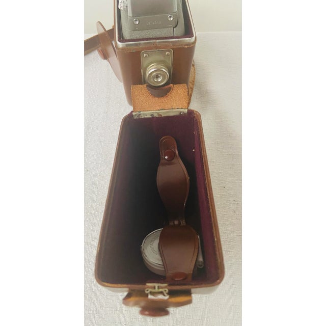 1980s Agfa Vintage Made in Germany Movex 88l Leather Camera Case For Sale - Image 5 of 11