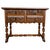19th Century Catalan Spanish Carved Walnut Console Sofa Table, Four Drawers For Sale - Image 15 of 18