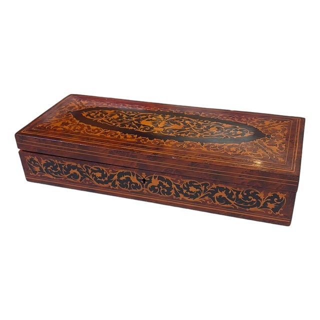 Vintage Italian Sorrento Inlaid Marquetry Box For Sale